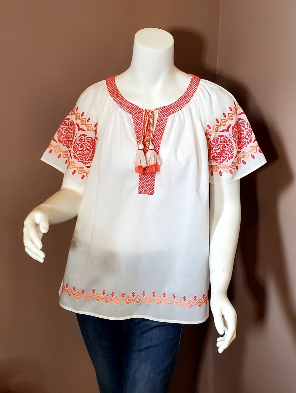 VINEYARD VINES Cotton embroidered Top Size XS